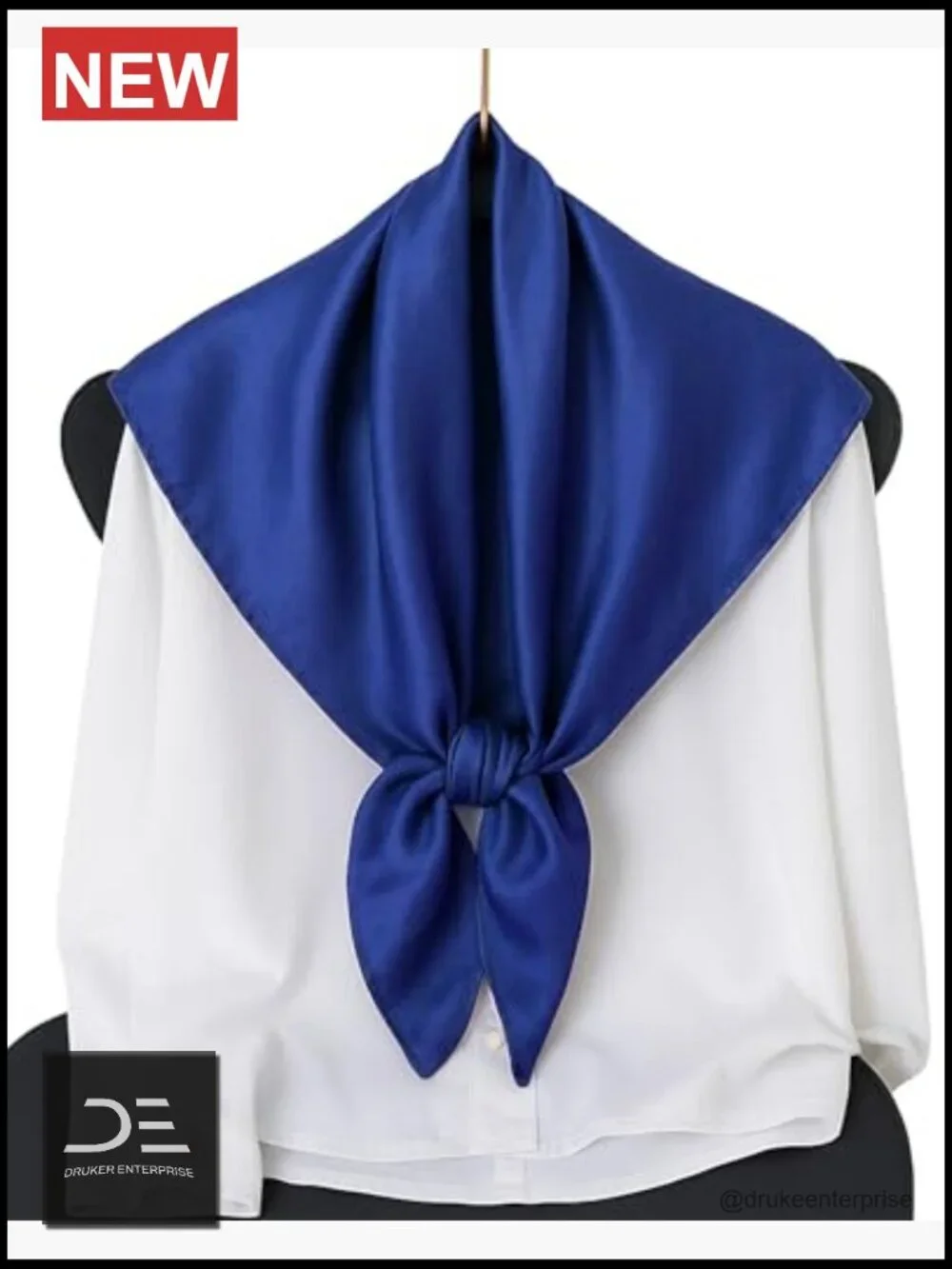 Satin Square Scarf 2 Pack 35 Inch Hair Wrap Bandana